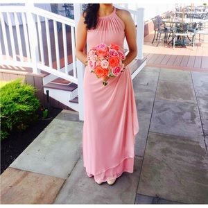 David’s Bridal Pink Bridesmaid Dress